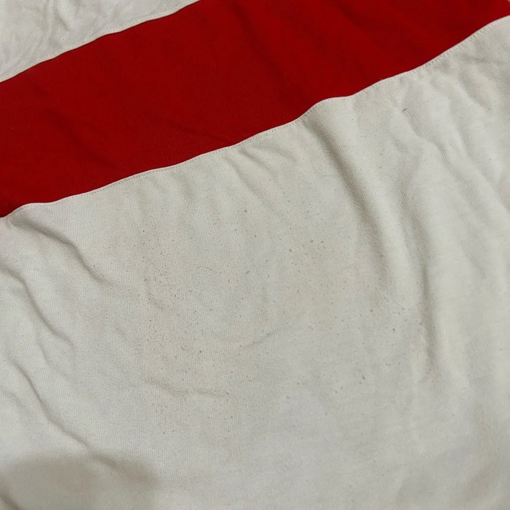 80s ADIDAS Rugby Shirt Vtg. Spellout Long Sleeve Polo Jersey Red White Retro Men